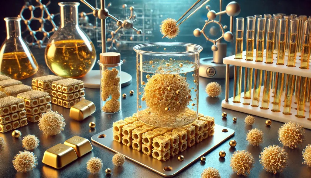 روش رسوب دادن طلا با هیدرازین + نقش اسید سولفامیک در حذف نیتریک